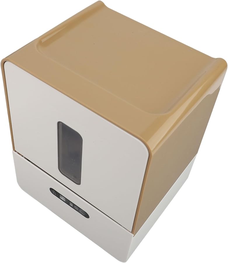 صندوق مناديل القهوة بحساس لمس بدون لمس مع ضوء ليلي قابل للتركيب على الحائط بطول قابل للتعديل للحمام والمطبخ - Image 3